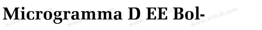 Microgramma D EE Bol字体转换